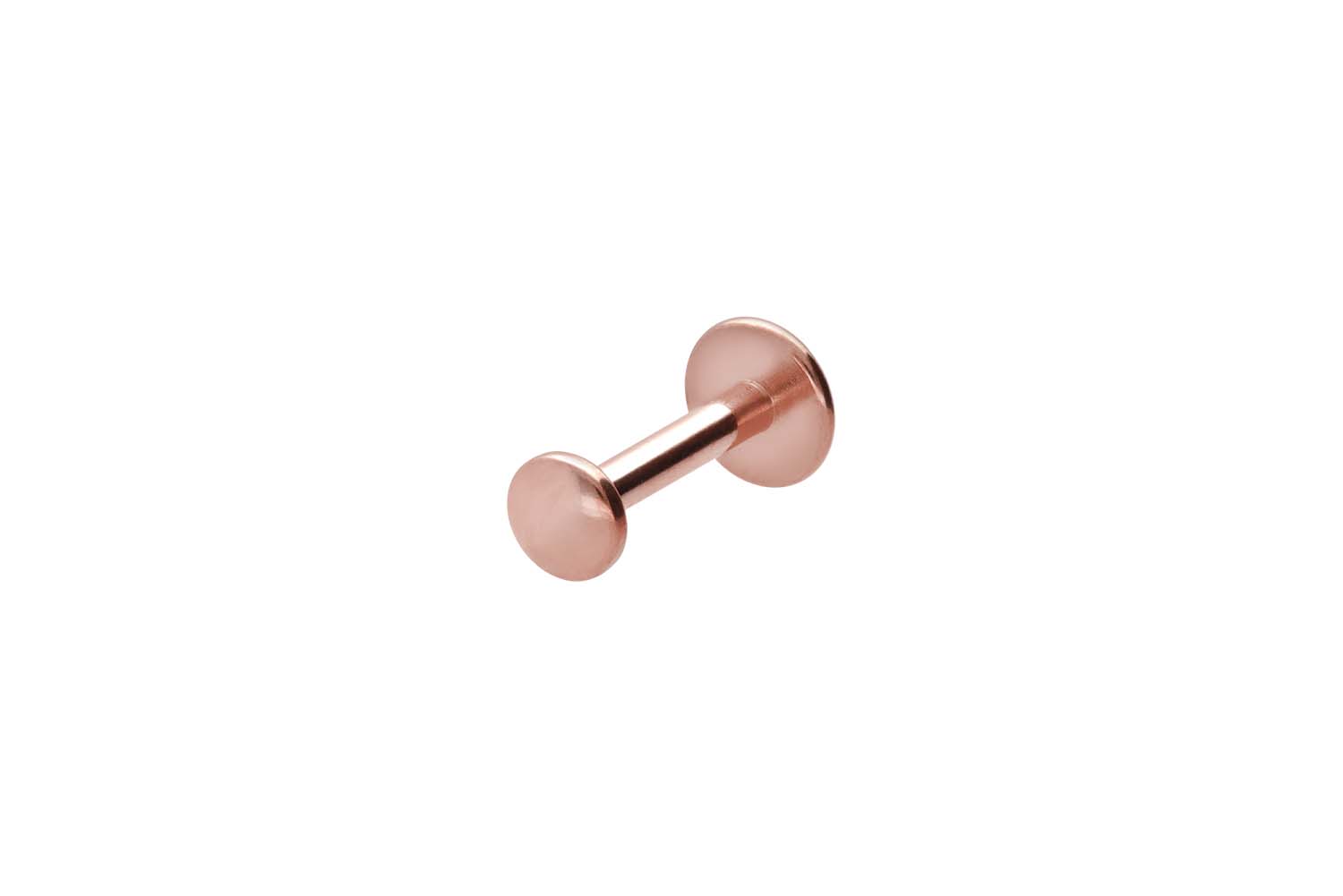 Titan Labret Piercing mit Innengewinde FLAT-DISC